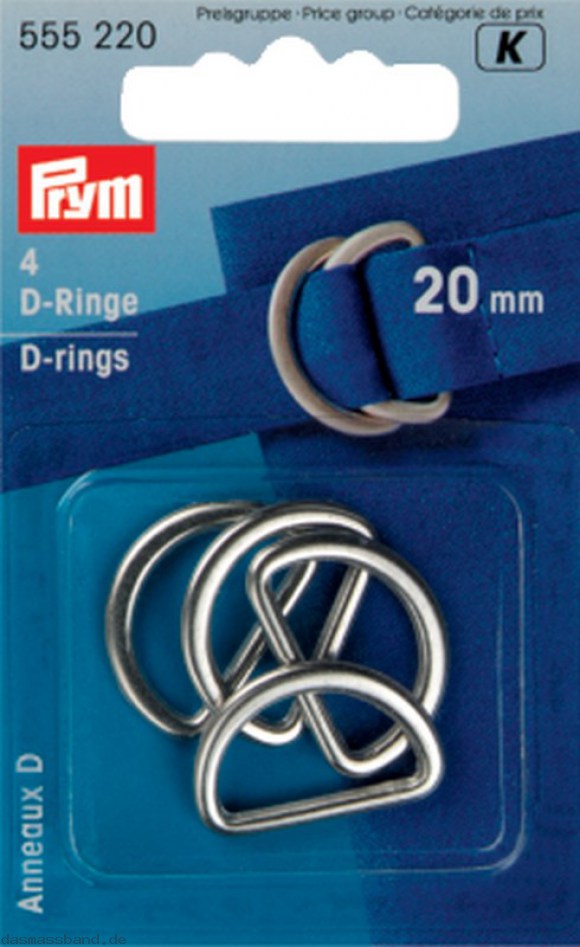 PRYM D-ringar 20mm
