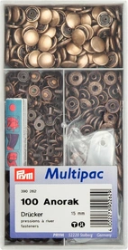 PRYM Tryckknappar Anorak Oxid 15mm 100 st