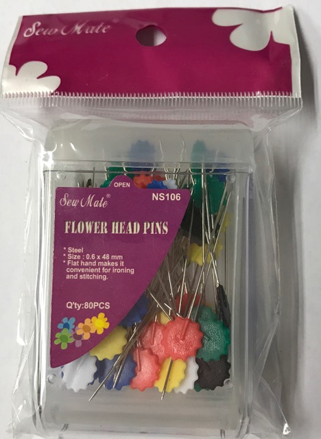 Knappnålar - stål med plast huvud