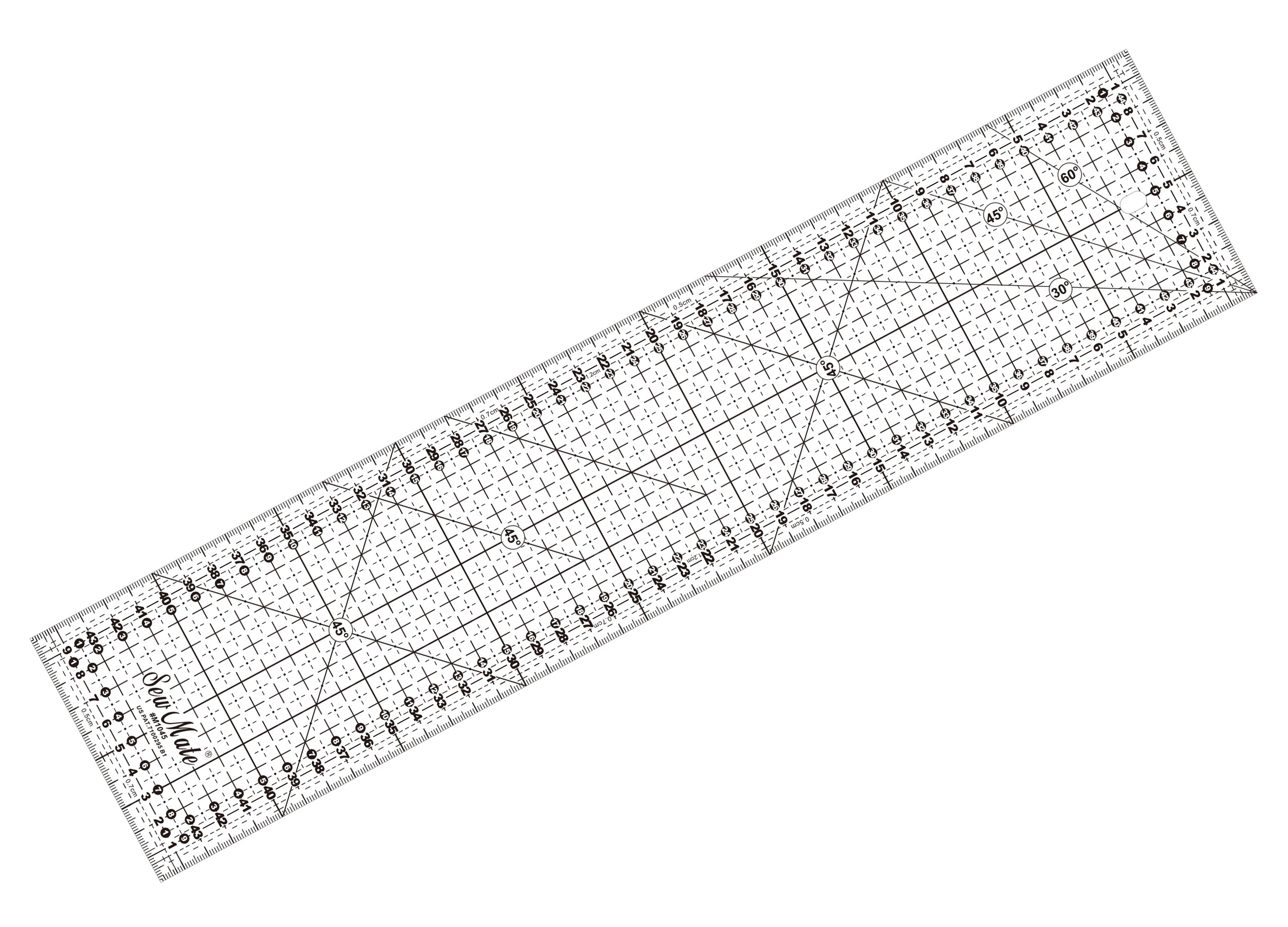 Quiltlinjal 10 x 45 cm