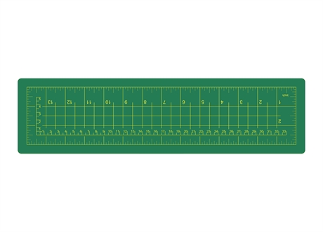 Skärmatta, Självläkande.  380x100x3mm  / inch andra sidan