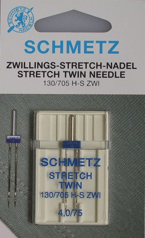 Tvillingnål Stretch 4mm. Grovlek 75