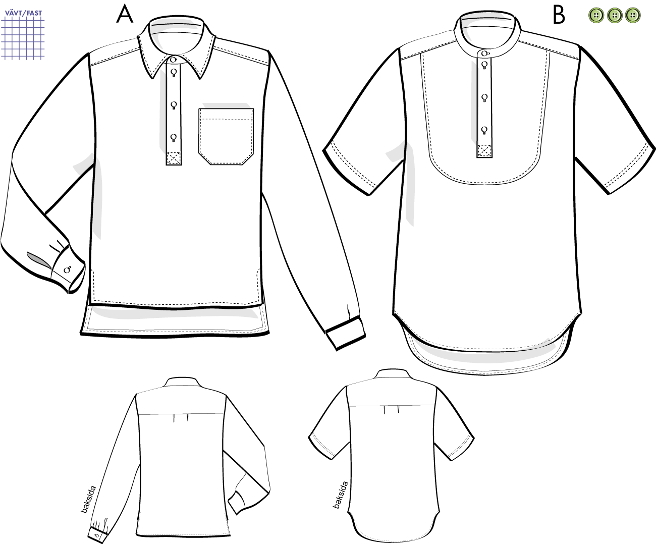 Herrskjorta 10V06, 46-56