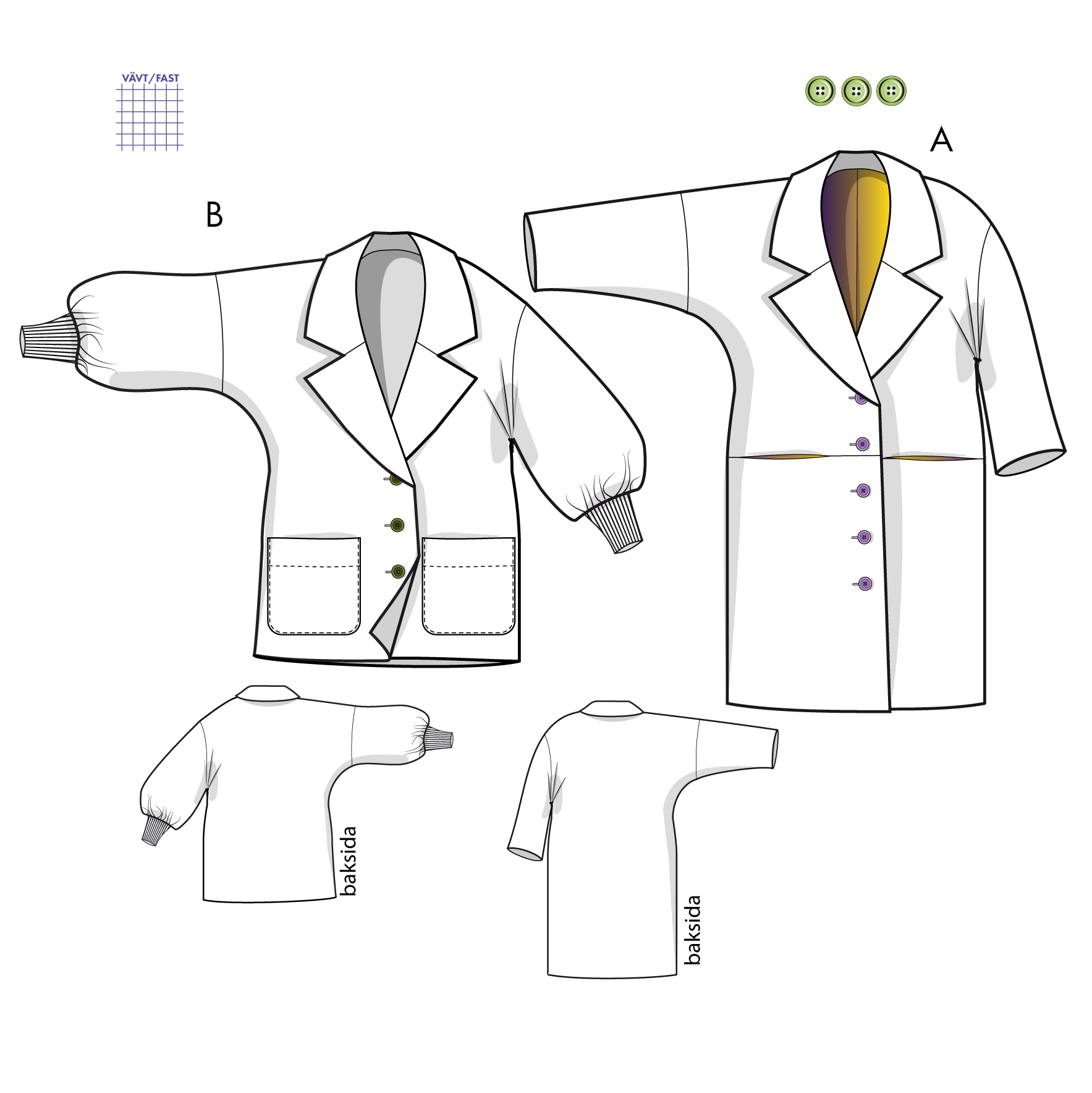 Jacka/kappa Mysig, 4H19,  S - 2XL.