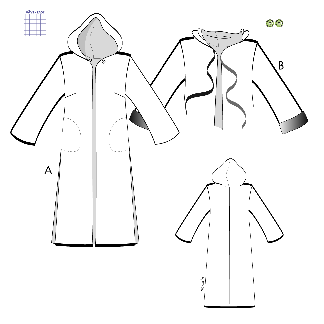 Kappa / långskjorta 2V03, 36-60