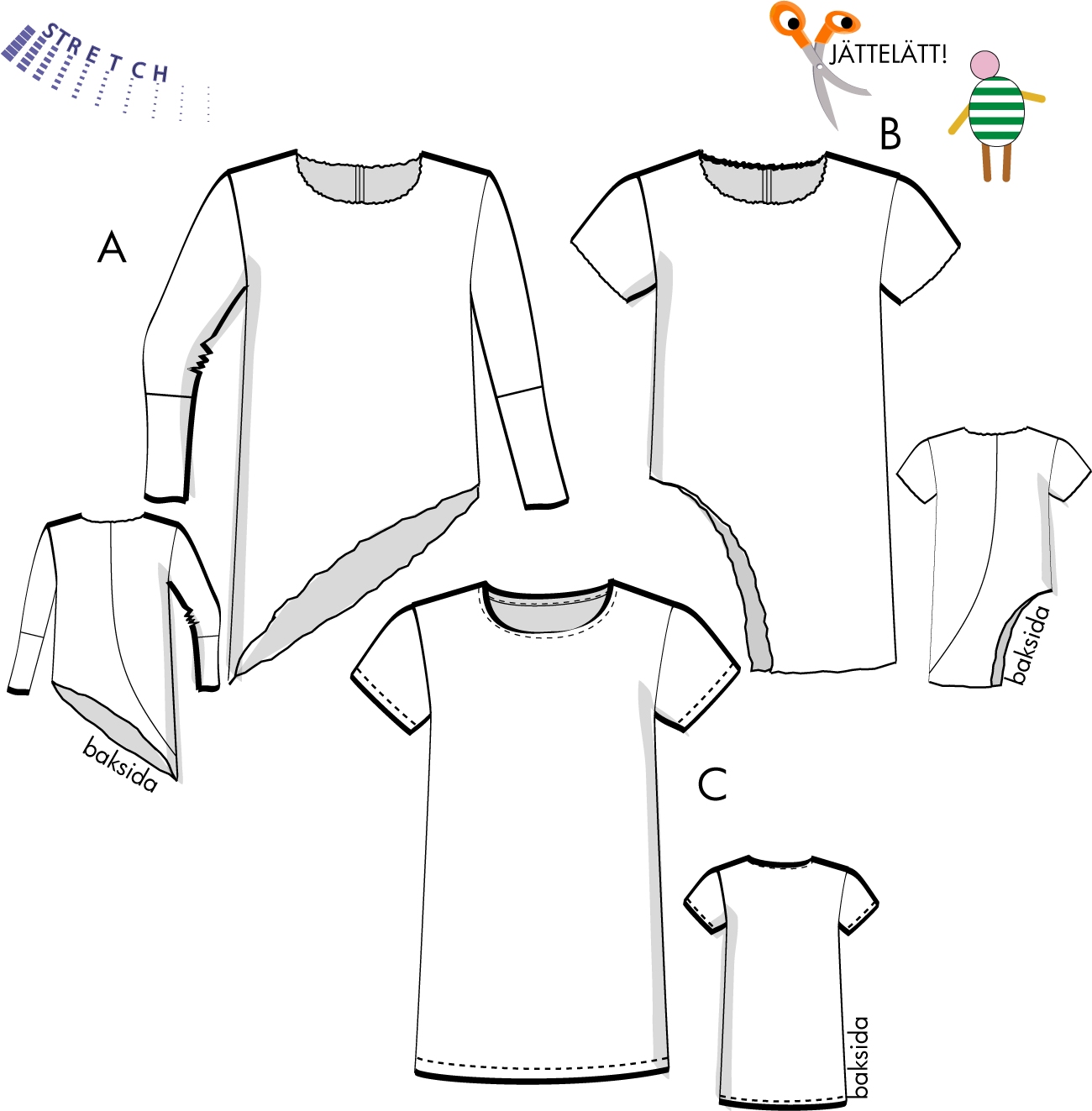 Unisex Urban Tee, barn- eller vuxenstrl