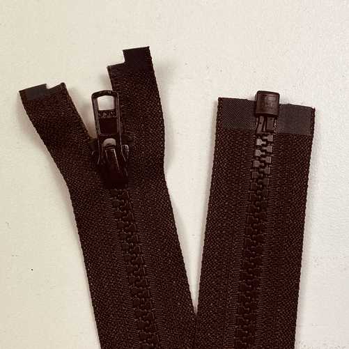 Delbart Blixtlås - Brun 25-90cm