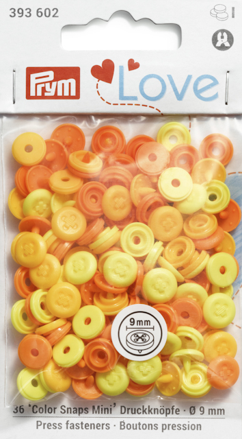 Love Color Snaps gul & orange mix