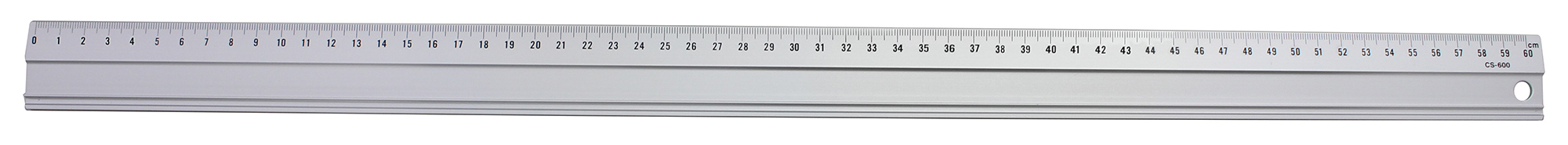 Aluminium linjal 60 cm